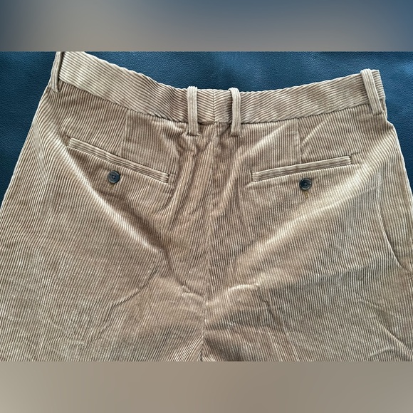 Banana Republic RIVOLI PLEATED CORDUROY PANT - Vicuna Brown size 12s - Picture 7 of 8